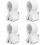 4Pièces Accessoire Microphone Clip Plastique École 7