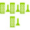 4Pièces Kit DIY À Vert 50 Trous Plateau Spatule 4