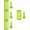 4Pièces Kit DIY À Vert 50 Trous Plateau Spatule 8