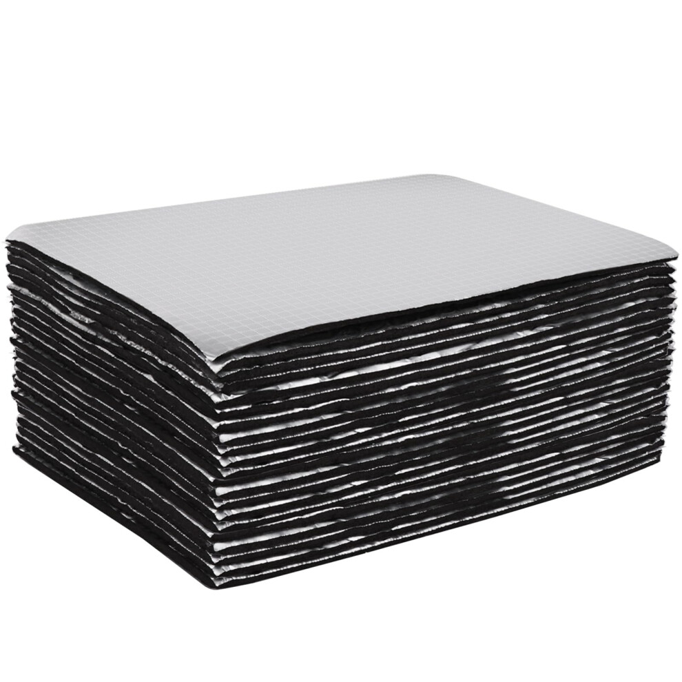 Younthye 35Pcs Car Sound Deadening Mat, 25Cm X 18Cm Self Adhesive Sound Deadening Sheets 5Mm Thick, Foil Insulation Sheet For Automotive Noise And He 5007005951646
