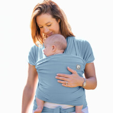 Baby Sling Wrap with Large Front Pocket - Naturally Soft Cotton Baby Sling Carrier from Birth - Newborn to Toddler Carrier - The Pocket Wrap by Tre