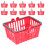 60Pièces Panier De Course Jouet Rouge Pour Enfants 2