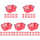 60Pièces Panier De Course Jouet Rouge Pour Enfants 3