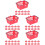 60Pièces Panier De Course Jouet Rouge Pour Enfants 7