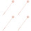 4Pièces Silicone Longue Nettoyage Réutilisable Rose 7