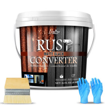 Limino Rust Converter for Metal - 473ml Black Metal Primer and Rust Remover, Rust Reformer & Rust Encapsulator, Long-lasting Anti-Rust Effect, Rust