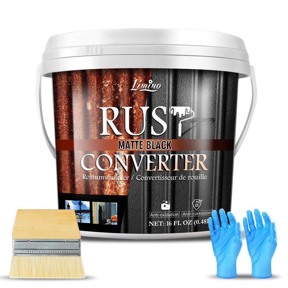 Rust Converter For Metal - Metal Primer And Rust Remover, Rust Reformer Ï¼ Rust Encapsulator, Long-Lasting Anti-Rust Effect Black 5051226515996
