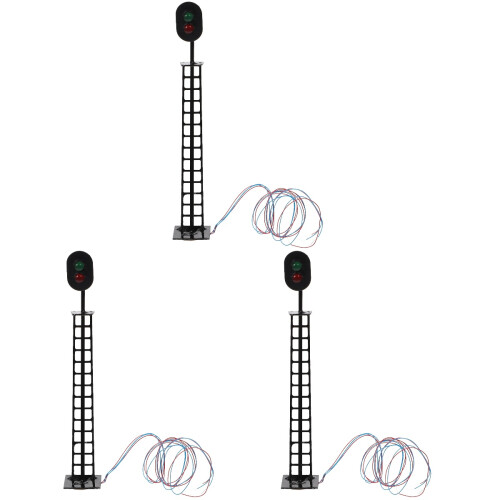 3Pièces Mini De En Plastique Noir Décor De Paysage 1