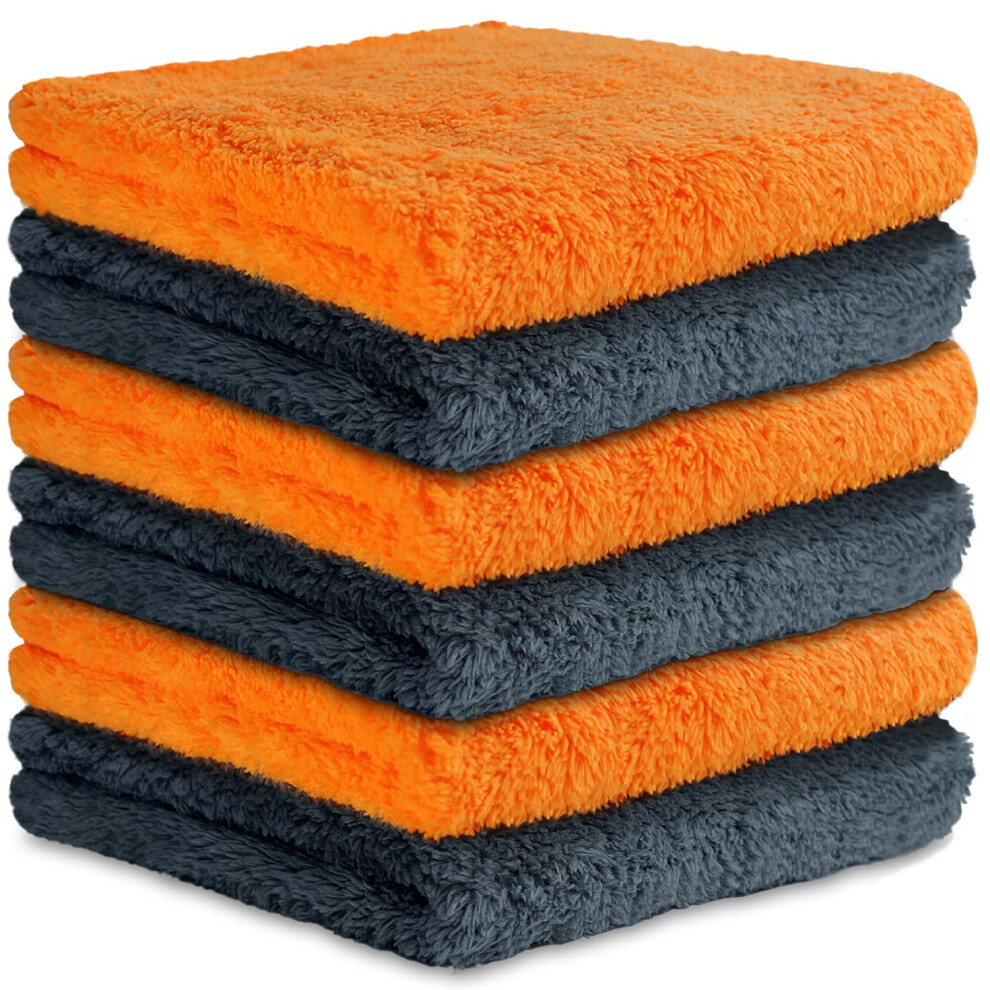 Hidmd Microfibre Edgeless Car Towels Professional Microfiber Cloths For Car Auto Moto Drying Washing Detailing Buffing Polishing Plush Edgeless Cloth 5051226526930
