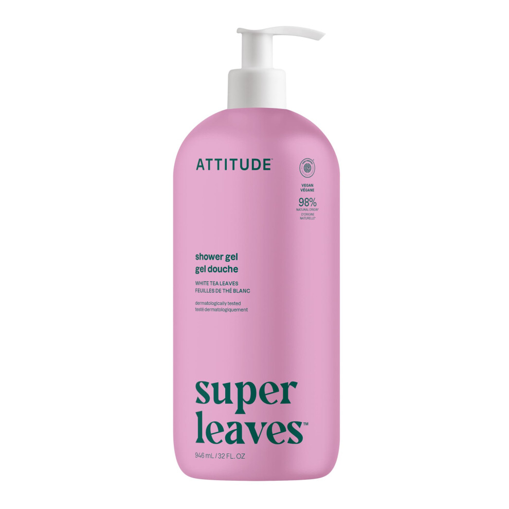 Attitude Body Wash, Ewg Verified Shower Gel, Dermatologically Tested, Plant And