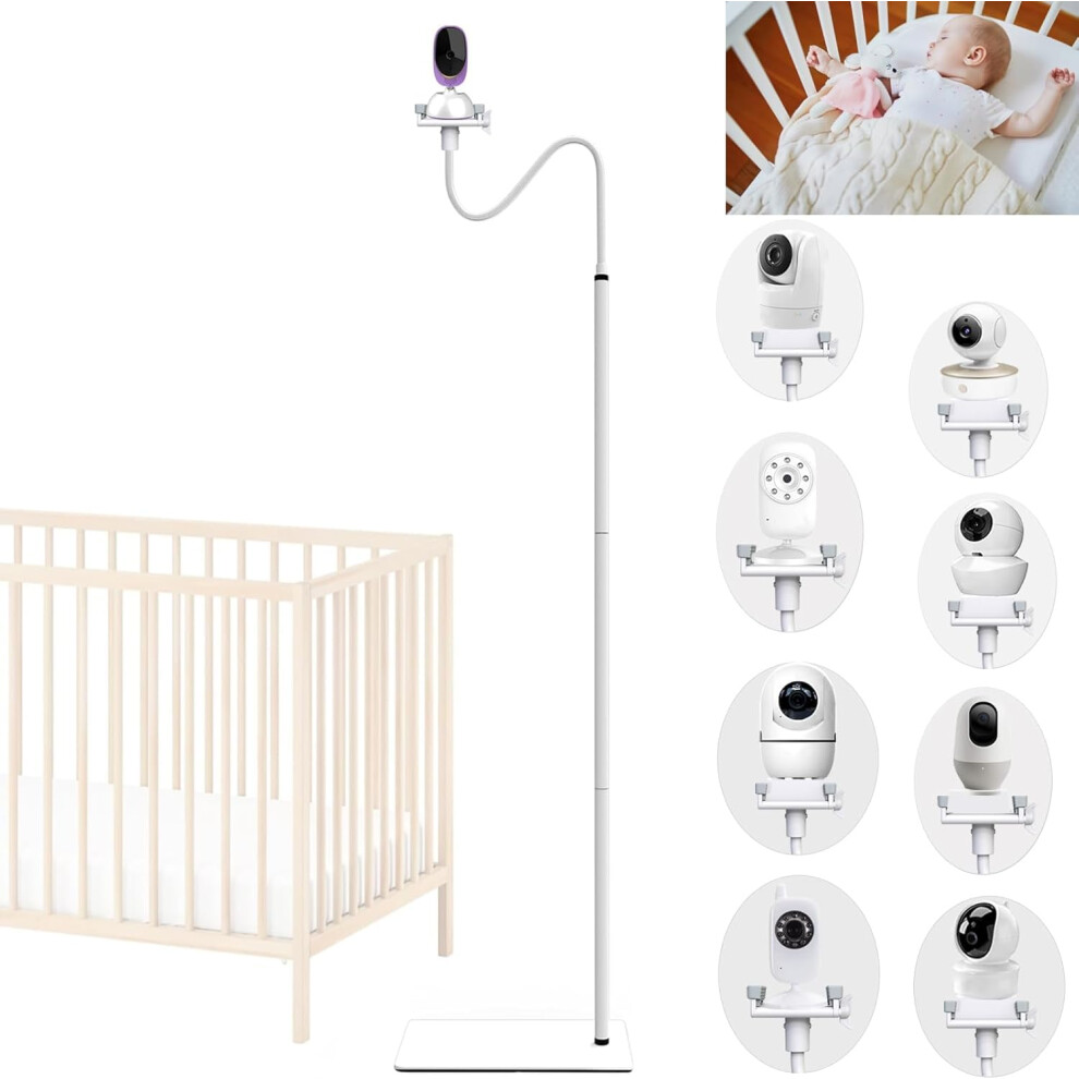 Baby Monitor Floor Stand Holder Mount Compatible For Vtech/Hellobaby/Babysense (Prisma Only) Momcozy/Nanit Pro/Blemil/Philips Avent/Ghb/Bt/Mot Eysaft