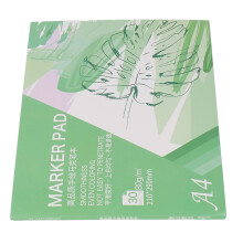 Bloc-notes pour marqueurs 30 feuilles blanches A4 80 g/m² carnet de croquis
