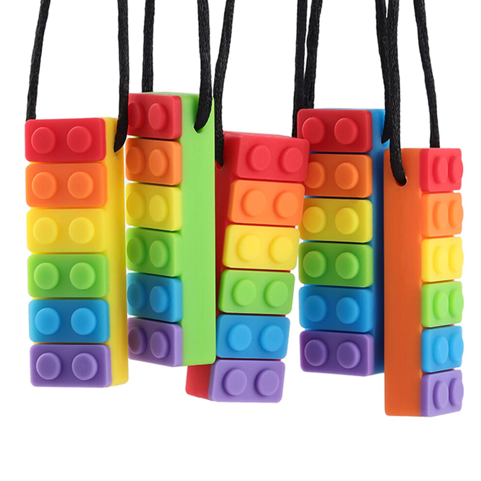 Sensory Chew Necklace For Autistic Children - Chew Toys For Kids - Chewelry And Chewy Toys For Autism Seeway
