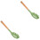 2Pièces Serveurs Pâtes Silicone Vert Ergonomique 7