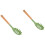 2Pièces Serveurs Pâtes Silicone Vert Ergonomique 8