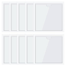 LICQIC 10 Pcs Square Car License Holder, Parking Permit Holder Suitable for Most Cars Windshields