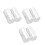 3000Paires Rondelles Adhésives Blanches Usage Crochet Fixation Mur 2