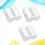3000Paires Rondelles Adhésives Blanches Usage Crochet Fixation Mur 10