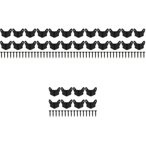 4Ensembles Coins De Protection Anti-Choc Noir Pour Enceintes 2