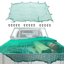 Cargo Net for Pickup Truck Bed with 15 PCS Hook 2.5m x 3.5m/8.2ft x 11.5ft Heavy Duty Luggage Bungee Net for Car Boat SUV Van Trailer Snowmobile Secu