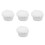 4Pièces Casquettes De Cuisine Blanches Ajustables En Mélange Polyester 10