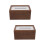 2Pièces Boîte À Mouchoirs Bois Marron Usage Cuisine 8
