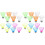 24Pièces Navettes Colorées Badminton Durable Portable 4
