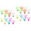 24Pièces Navettes Colorées Badminton Durable Portable 6