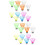 24Pièces Navettes Colorées Badminton Durable Portable 9