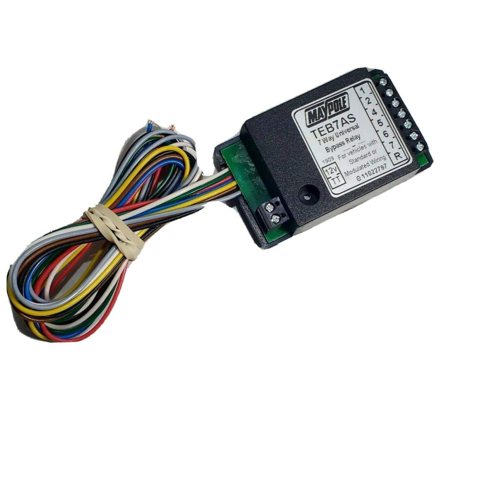 Maypole 12V 7 Way Bypass Relay With Audible Buzzer Trailer And Caravan Towing Electrics 5007027750647
