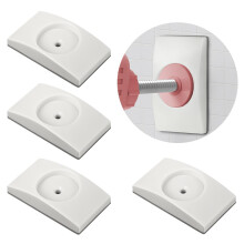 AOMIG 4 Pcs Safety Baby Gate Wall Protector, Stair Gate Extension Wall Guard for Protecting Stair, Pet, Door, Wall Surface Safety, Pressure Mounted o