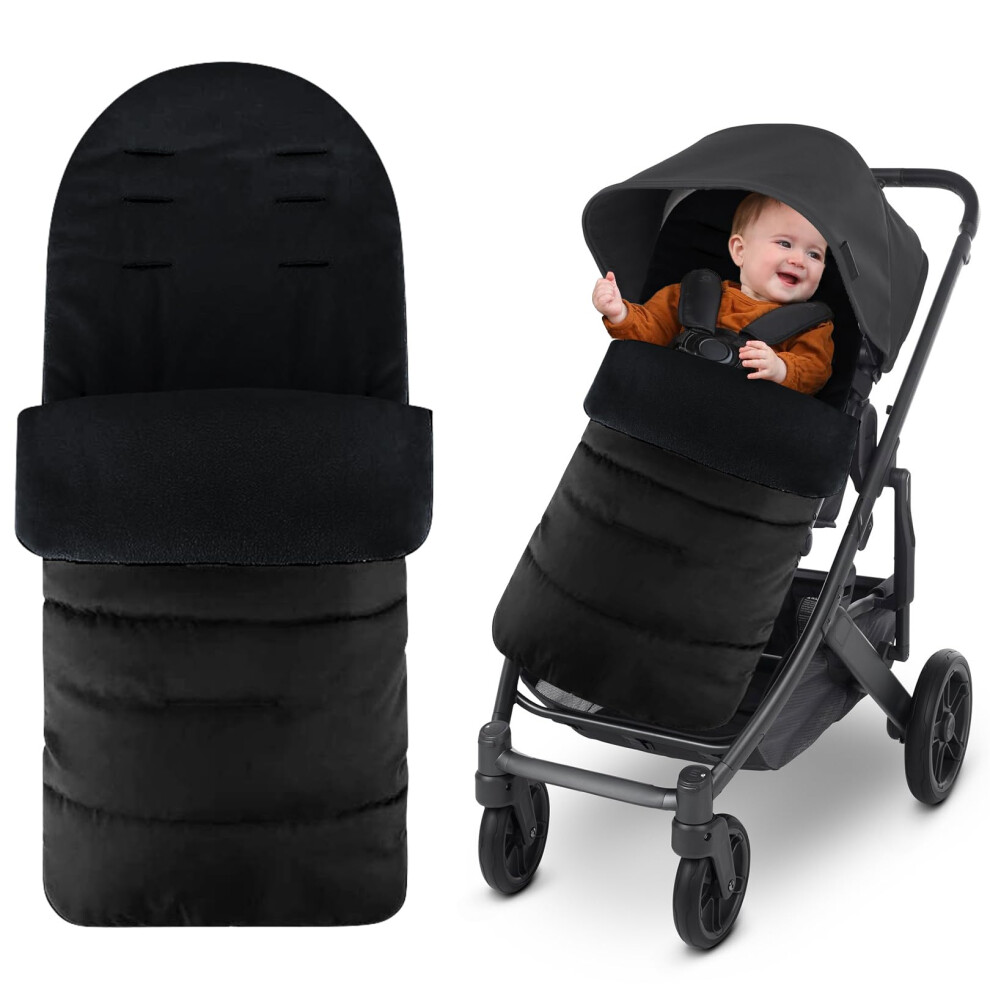 Universal Footmuff For Stroller,Warm And Cozy Pushchair & Pram Footmuffs,Waterproof And Windproof Footmuff With Fleece Lining,Universal Cosy To Coral Suuess