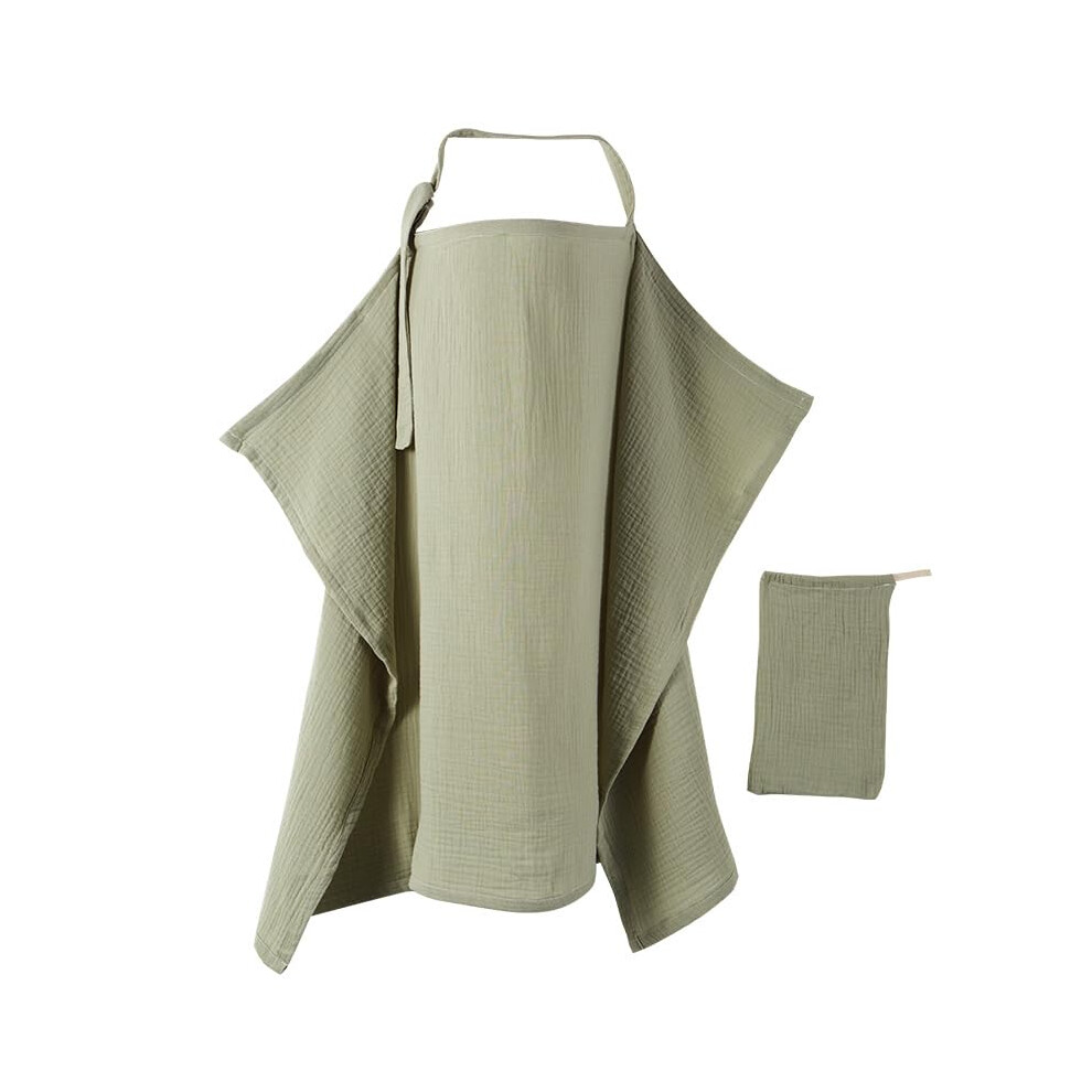 Breastfeeding Nursing Cover For Mom And Baby, Muslin Nursing Clothes With Adjustable Straps Dimoxii