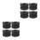 8Pièces Protecteur Caoutchouc Noir Compact 6