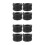 8Pièces Protecteur Caoutchouc Noir Compact 7