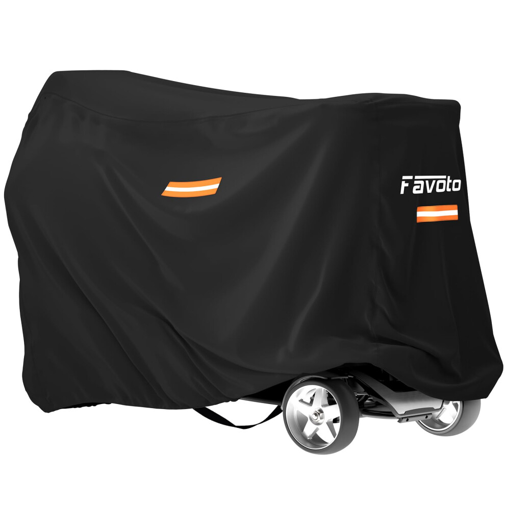 Favoto Waterproof Cover For Mobility Scooter,Heavy Duty 210D Oxford Fabric,Mobility Scooter Cover Waterproof Outdoor,Uv Protection For Outside Storag 5009252791990