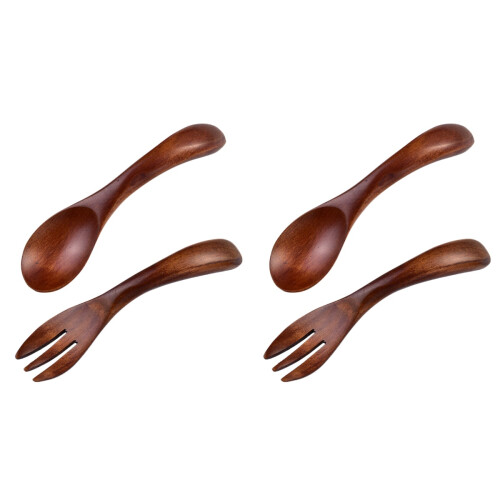 2Ensembles Couverts Bois Durable Cuisine 2