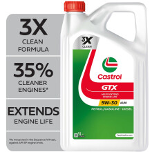 Castrol GTX 5W-30 A5/B5 Engine Oil 5L, White