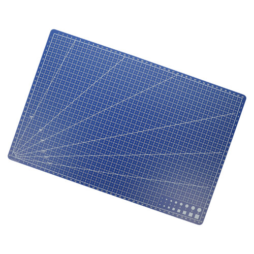 5Pièces Tapis De Découpe PP Double-Face Bleu Pour 2