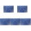 5Pièces Tapis De Découpe PP Double-Face Bleu Pour 5