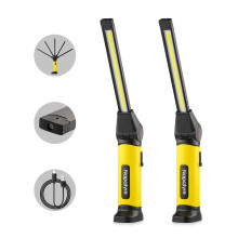 Napatyre LED Torch Rechargeable Work Light,1000 Lumens Inspection Lamp with Magnetic Base,120 Rotation 3 Modes Portable Inspection Light for Car Rep