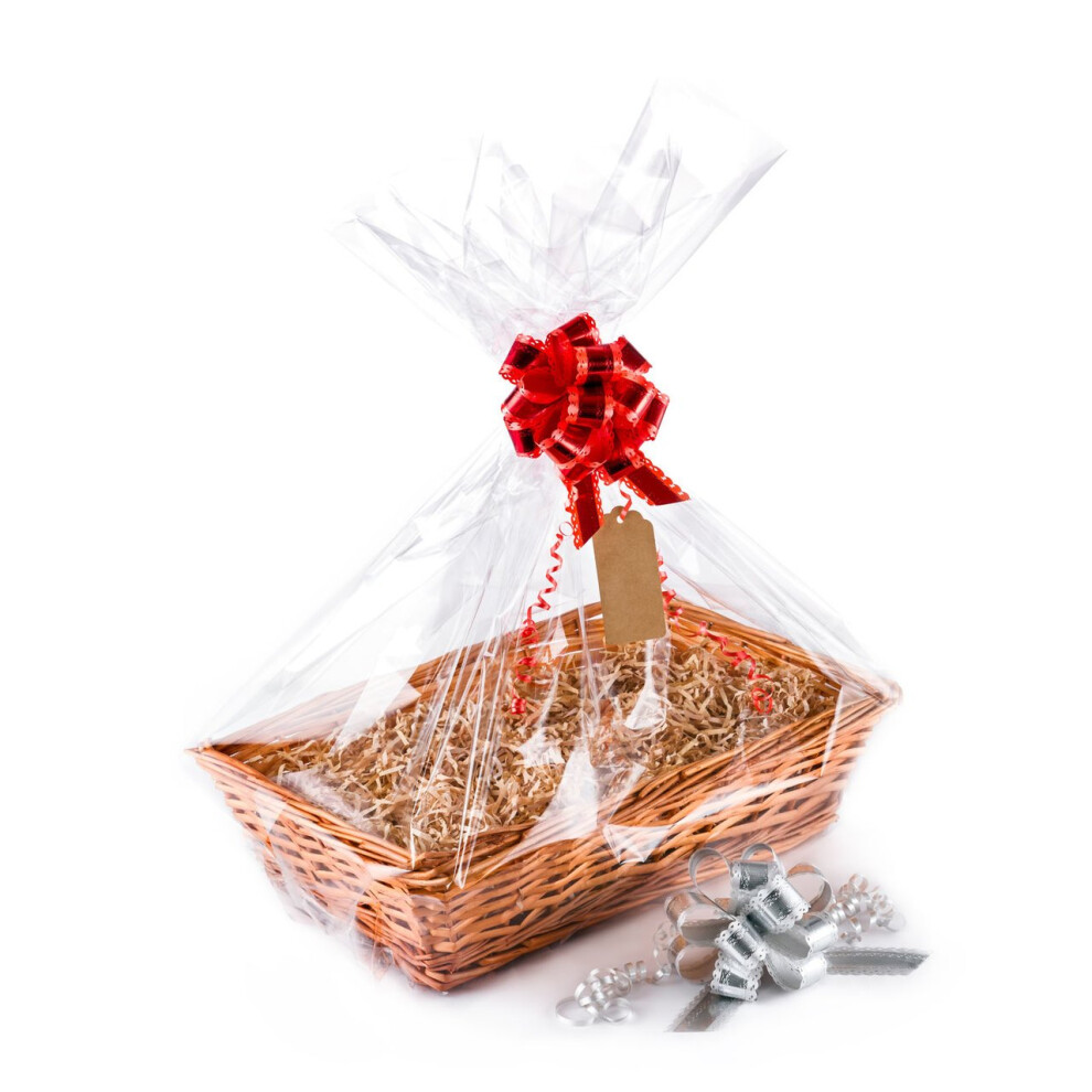 Woodluv Create Your Own Wicker Gift Hamper Basket Kit Use For Christmas Presents