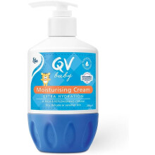 QV Baby Moisturising Cream, 250g - Rich Moisturising Cream With Glycerin and Vitamin B3 For Babies and Newborn, Non-Greasy For Sensitive Skin, with 2