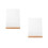 2Pièces Porte-Menu Transparent Avec Socle Bois Pour Table 4