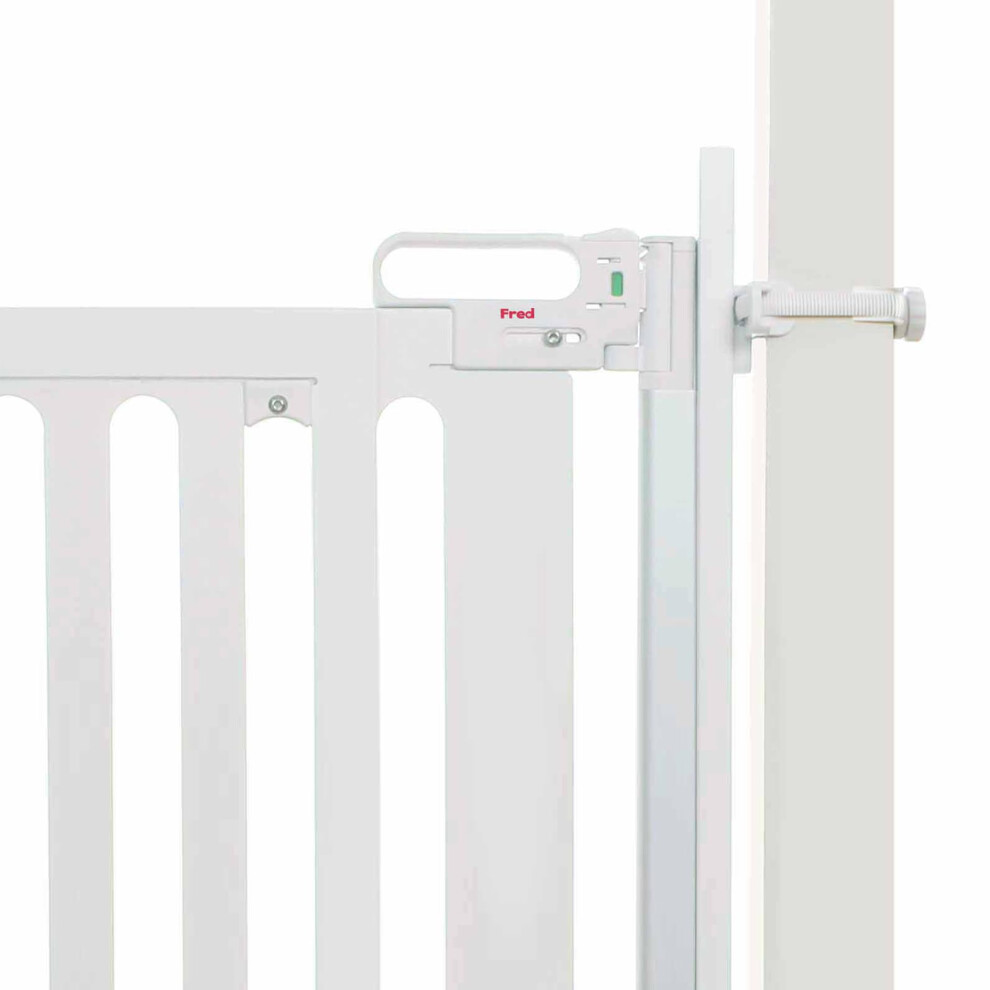 Cheeky Rascals Ltd Fred Safety Universal Stair Post Fitting Kit, Pure White, Fit Any Stair Gate Against Stair Posts, Newel Posts And Balusters
