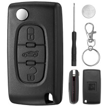CE0536 3 Buttons Key Fob Replacements for Citroen Peugeot Partner