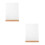 2Pièces Porte-Menu Transparent Avec Socle Bois Pour Table 7