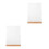 2Pièces Porte-Menu Transparent Avec Socle Bois Pour Table 8