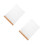 2Pièces Porte-Menu Transparent Avec Socle Bois Pour Table 10