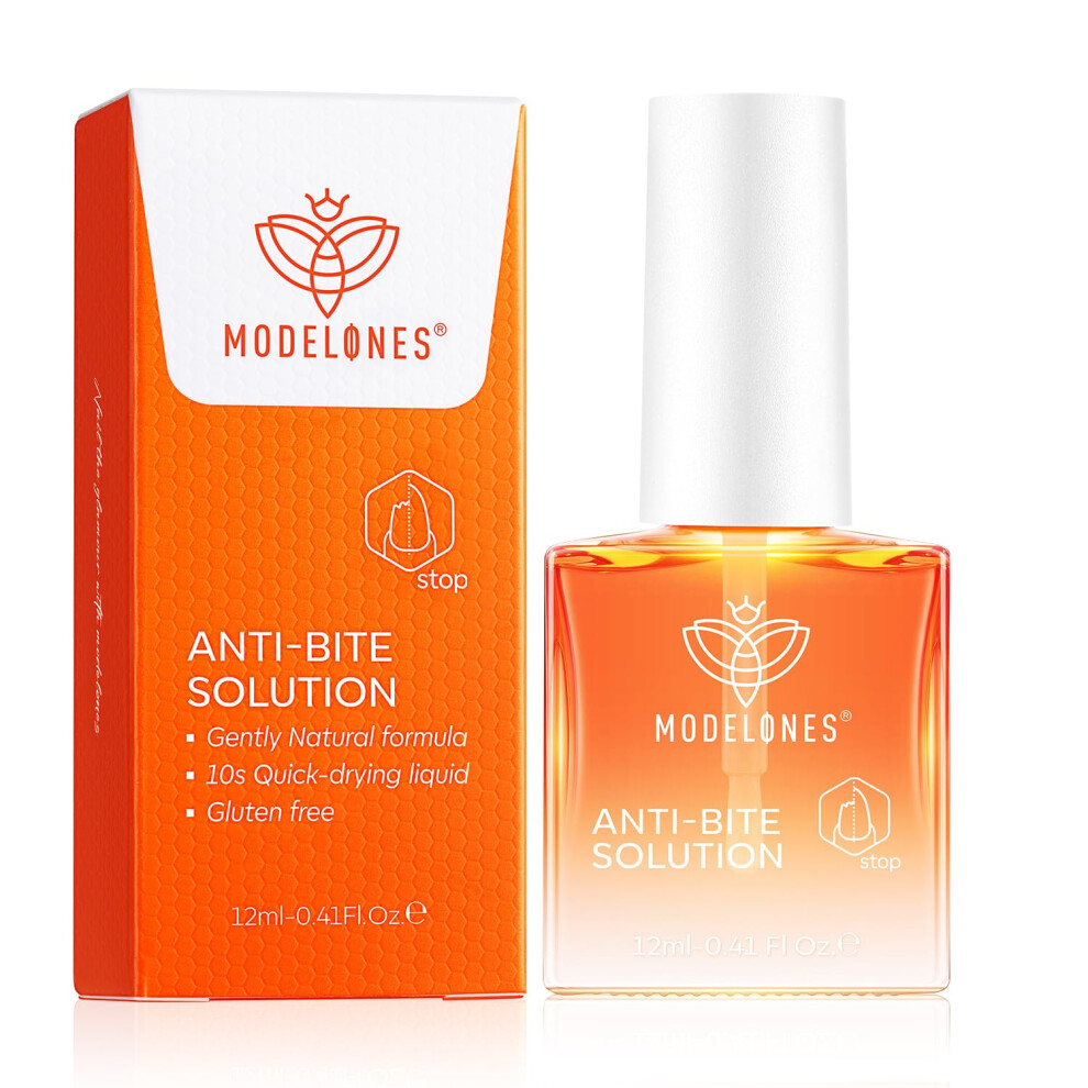 Modelones Nail Biting Treatment For Kids, No Bite Nail Polish For Nail Care, Thumb Sucking Deterrent, Promotes Fast Nail Growth, Stop Nail Biting, Qu